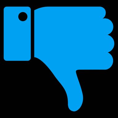 Başparmak düz vektör simgesi