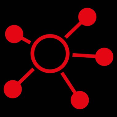 Bağlantıları düz vektör simgesi