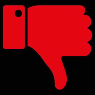 Başparmak düz vektör simgesi