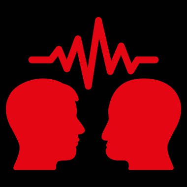 Kullanıcı iletişim sinyali düz vektör simgesi