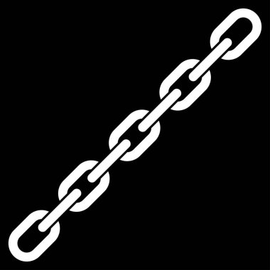 Zincir düz vektör simgesi