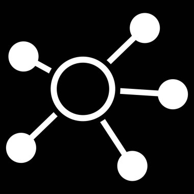 Bağlantıları düz vektör simgesi