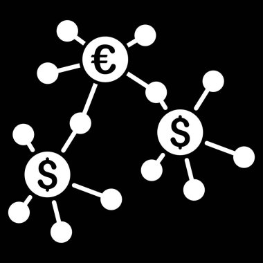 Mali ağlar düz vektör simgesi