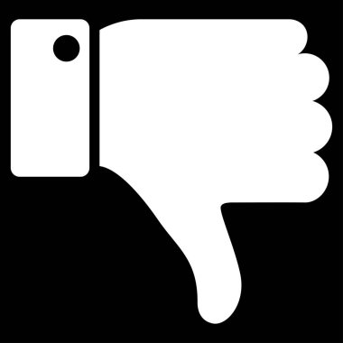 Başparmak düz vektör simgesi