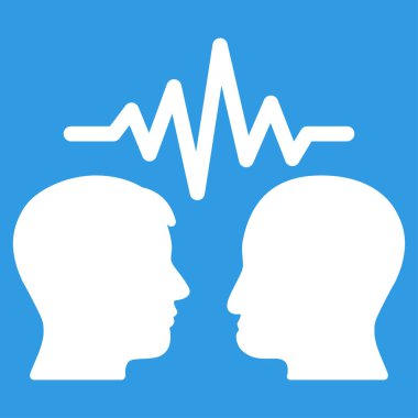 Kullanıcı iletişim sinyali düz vektör simgesi