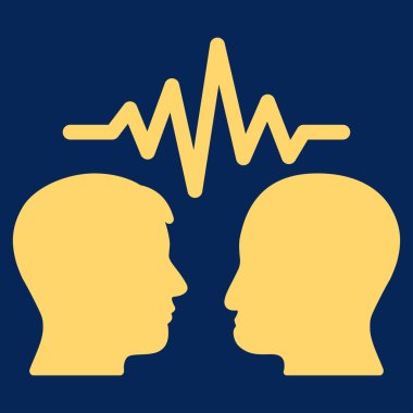 Kullanıcı iletişim sinyali düz vektör simgesi