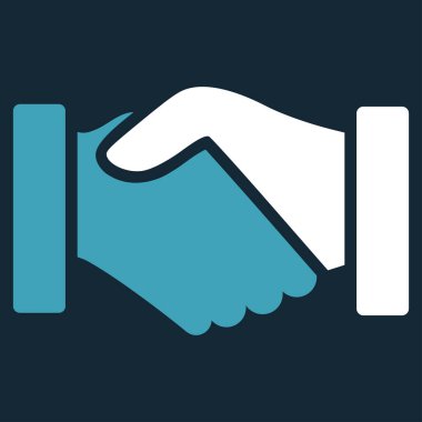 Satın alma el sıkışma düz vektör simgesi