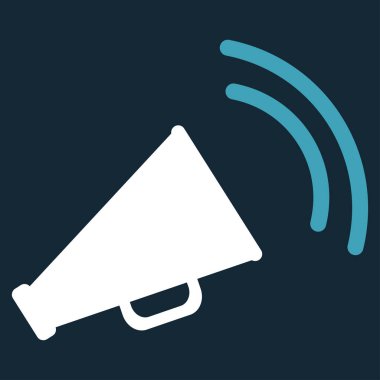 Boynuz düz vektör simgesi ilan