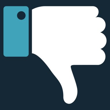 Başparmak düz vektör simgesi