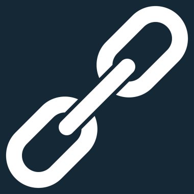 Zincir bağlantı düz vektör simgesi