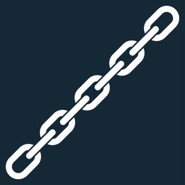 Zincir düz vektör simgesi