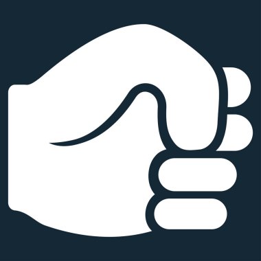 yumruk düz vektör simgesi