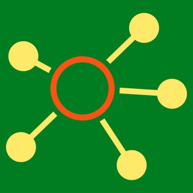 Bağlantıları düz vektör simgesi