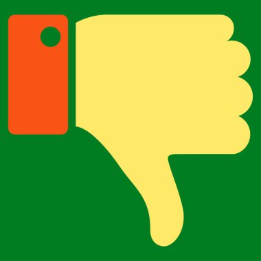 Başparmak düz vektör simgesi