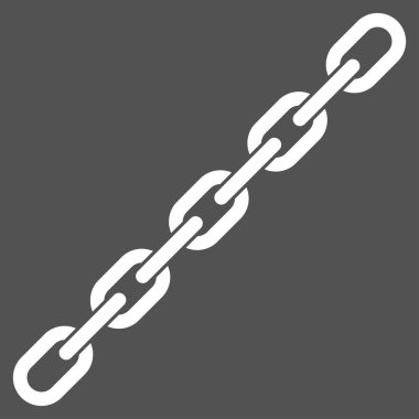 Zincir düz vektör simgesi