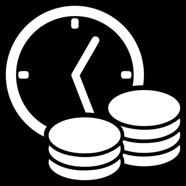 Kredi düz vektör simgesi