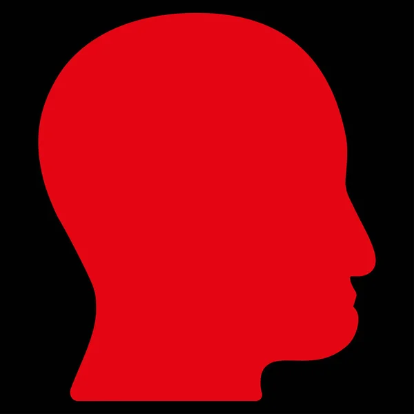 Icono de Vector plano de cabeza de usuario — Archivo Imágenes Vectoriales