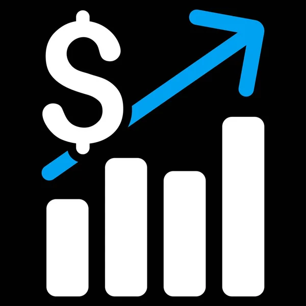 Tableau financier Icône vectorielle plate — Image vectorielle