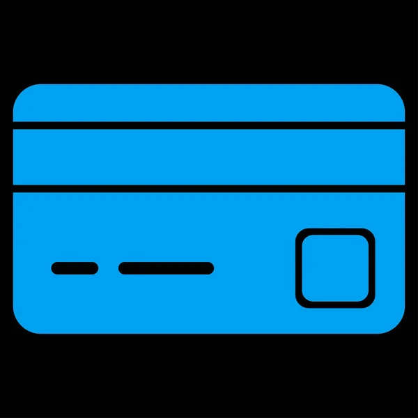 Bank Card platte Vector Icon — Stockvector