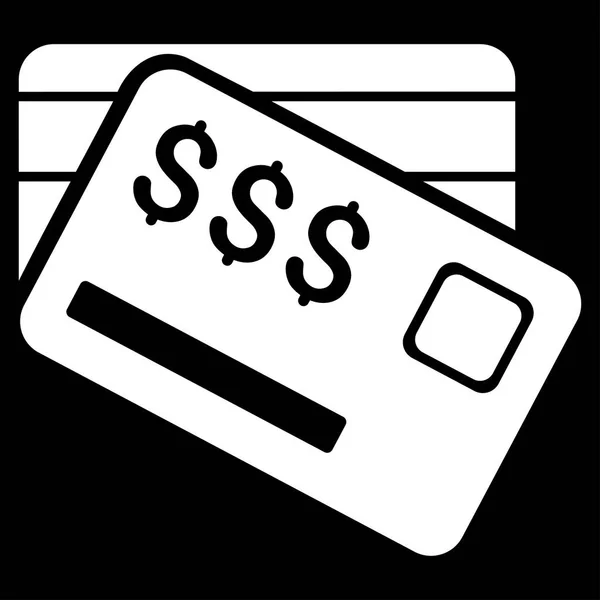 Tarjetas de crédito icono vector plano — Archivo Imágenes Vectoriales