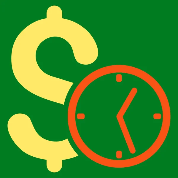 Dollar krediet platte Vector Icon — Stockvector