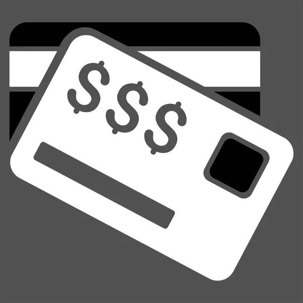 Kreditkort platt vektor ikon — Stock vektor