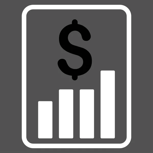 财务报告平面矢量图标 — 图库矢量图片