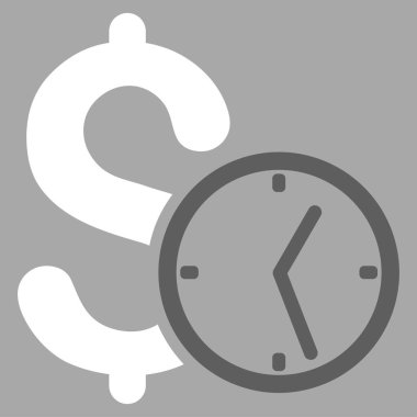 Doları kredi düz vektör simgesi