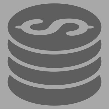 Dolar paraları düz vektör simgesi