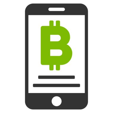 Baht mobil ödeme düz vektör simgesi