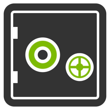 Güvenli düz vektör simge bankacılık