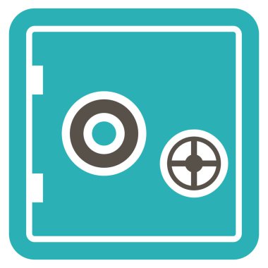 Güvenli düz vektör simge bankacılık