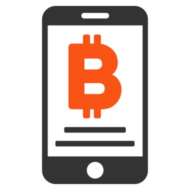 Baht mobil ödeme düz vektör simgesi