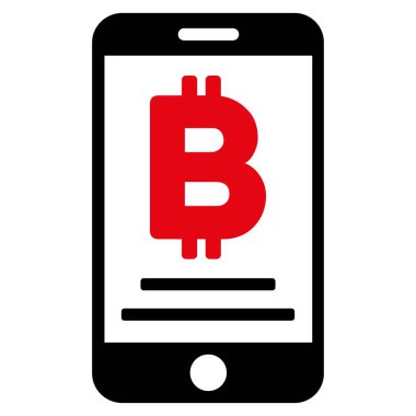 Baht mobil ödeme düz vektör simgesi