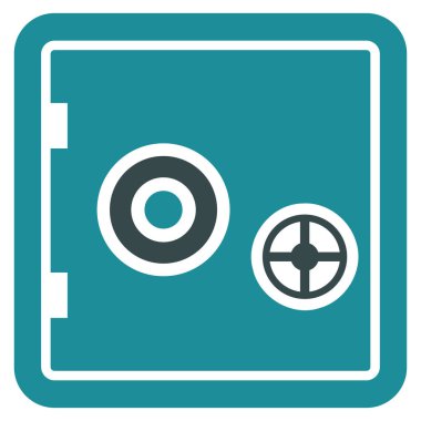 Güvenli düz vektör simge bankacılık