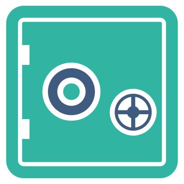 Güvenli düz vektör simge bankacılık