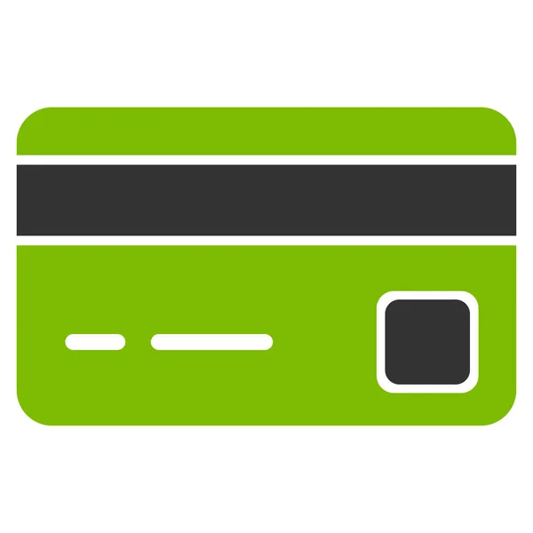 Bank kártya lapos Vector Icon — Stock Vector