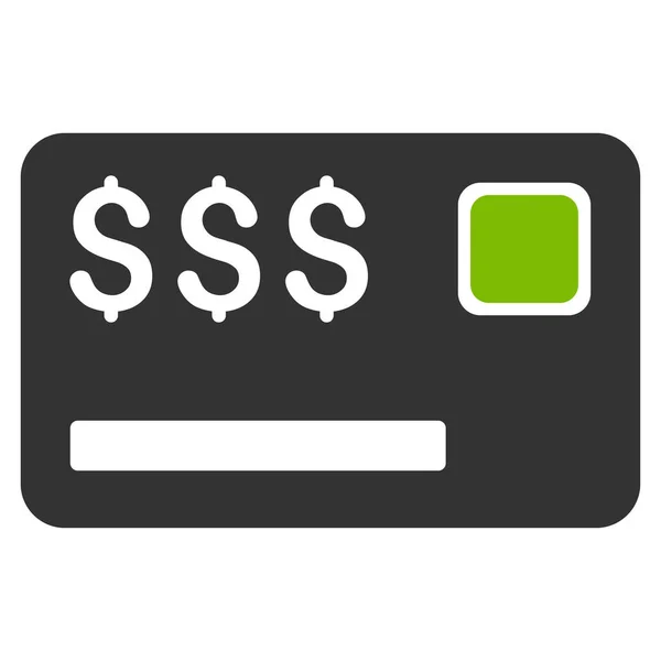 Tarjeta de crédito icono vector plano — Vector de stock