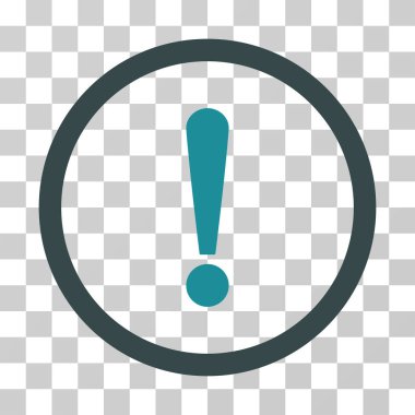 Ünlem işareti vektör simge yuvarlak