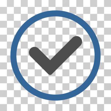 Evet yuvarlak vektör simgesi