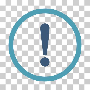 Ünlem işareti vektör simge yuvarlak