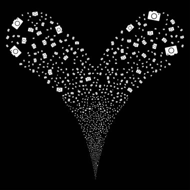 Fotoğraf kamera çift havai fişek akışı