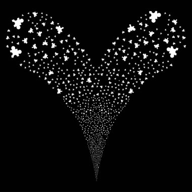 Eklenti çift havai fişek akışı