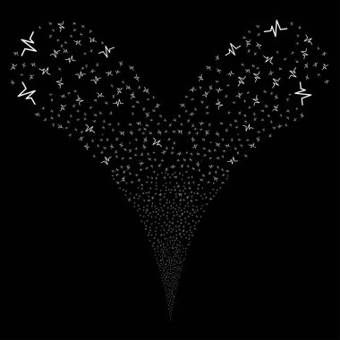 Nabız çift havai fişek akışı