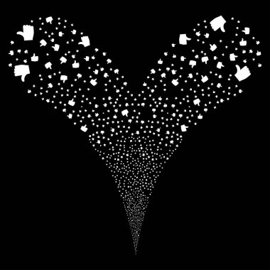 Çift havai fişek akış başparmak