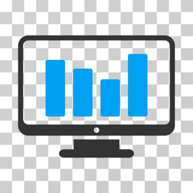 Çubuk grafik izleme vektör simgesi