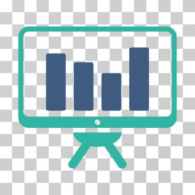 Çubuk grafik kurulu vektör simge izleme