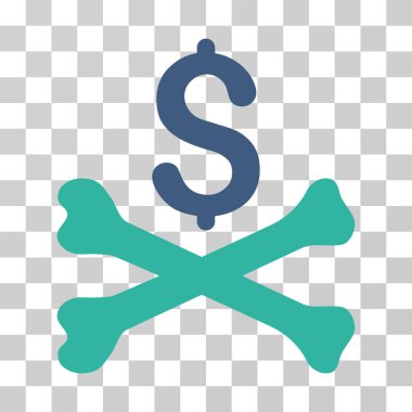 Ölümlü borç vektör simgesi