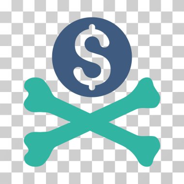 Ölümlü borç vektör simgesi