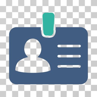 Kişi rozet vektör simgesi